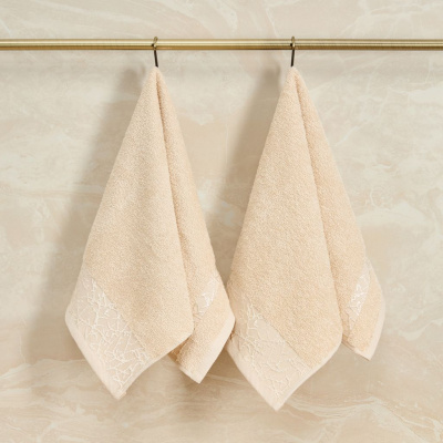 Комплект махровых полотенец Rugiada, бежевый