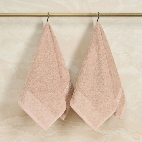 Комплект махровых полотенец Rugiada, капучино