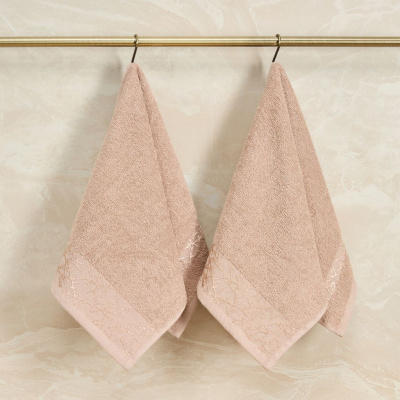 Комплект махровых полотенец Rugiada, капучино