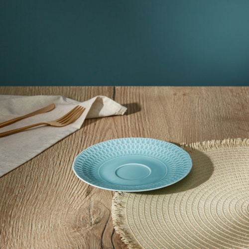 Блюдце Brezza dal mare, голубое