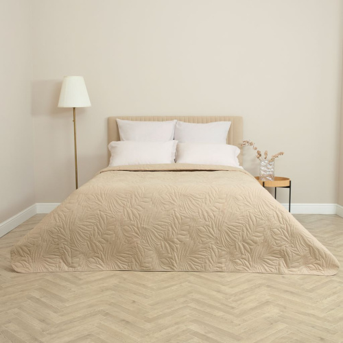 Покрывало Fogliare, бежевое