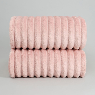 Плед Soft strip, розовый