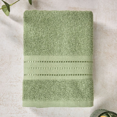 Полотенце махровое Basena, зеленое