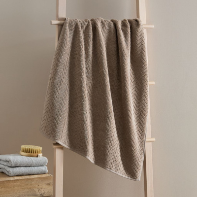 Полотенце махровое Zigzag, капучино