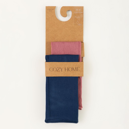 Носки Аванта, синие/розовые