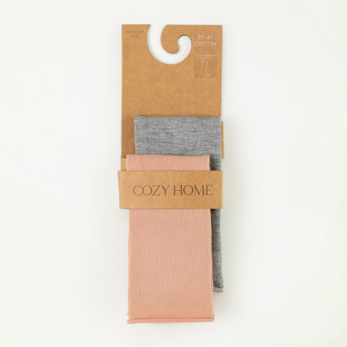 Носки Дакота, серые/розовые