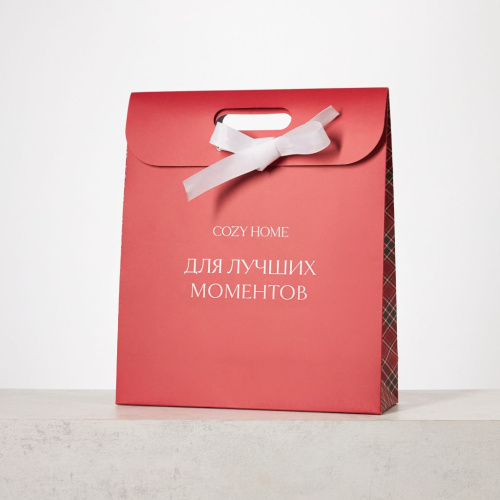 Пакет подарочный Cozy Home 30х10х35
