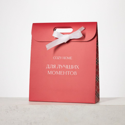 Пакет подарочный Cozy Home 30х10х35