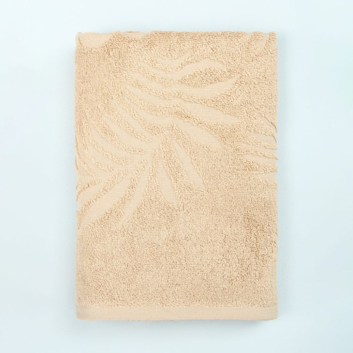Полотенце махровое Tropico, бежевое