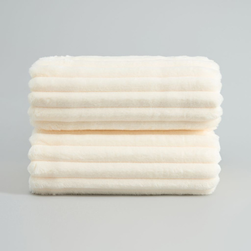 Плед Soft strip, молоко