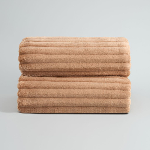 Плед Soft strip, бежевый