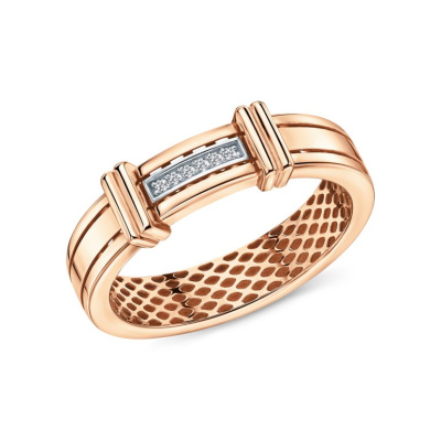 Золотое кольцо с фианитами