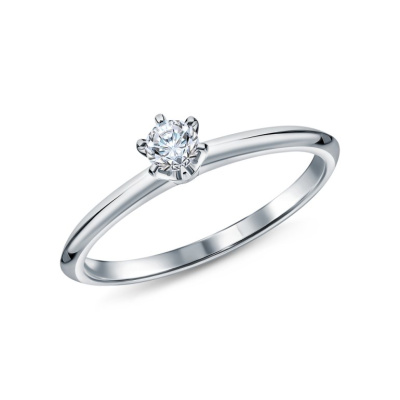 Платиновое кольцо с бриллиантами природными