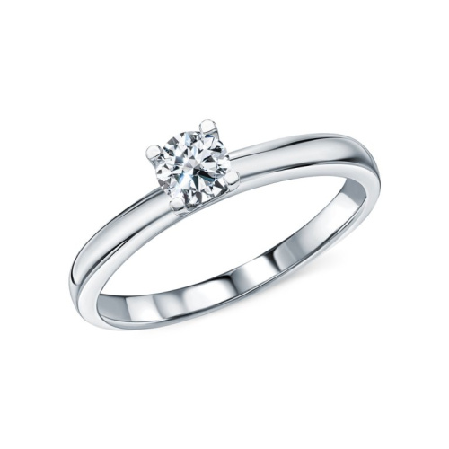 Золотое кольцо с бриллиантами природными