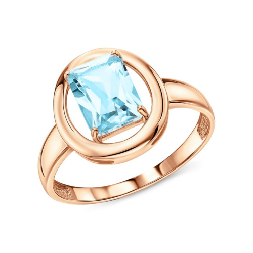 Золотое кольцо с топазами природными