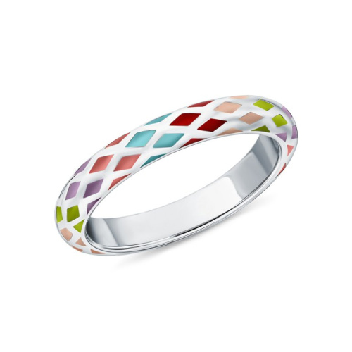 Серебряное кольцо с эмалью