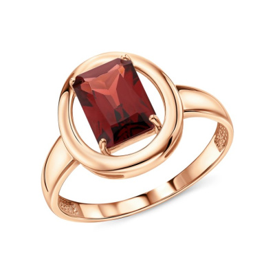 Золотое кольцо с гранатами природными