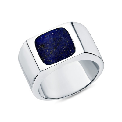 Серебряное кольцо с лазуритом