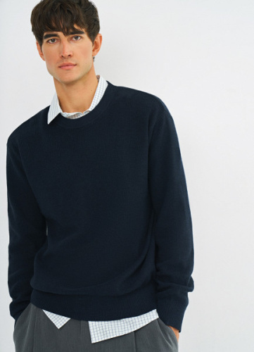 Джемпер из хлопка, Синий