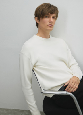 Джемпер из смесовой вискозы, Белый