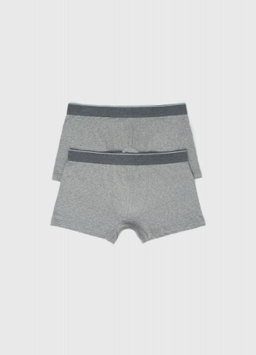 Базовые трусы-транки, 2 шт., Серый