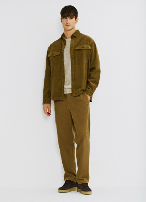 Рубашка из вельвета, Желтый