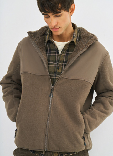 Толстовка на молнии, Коричневый