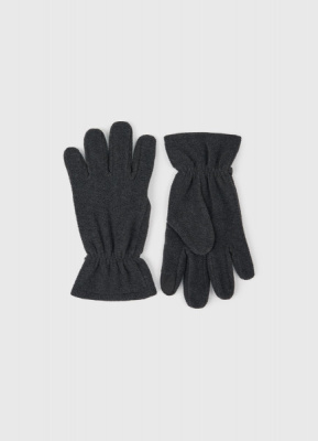 Перчатки из флиса с кулиской, Серый