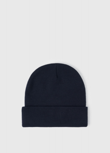 Шапка с отворотом, Синий
