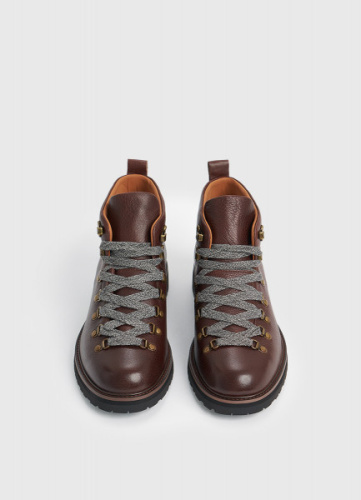 Ботинки из натуральной кожи, Коричневый