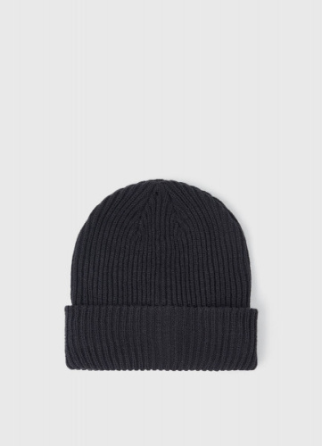 Шапка с отворотом, Синий