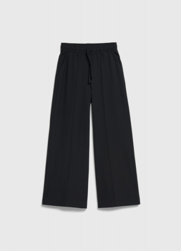 Широкие брюки для девочек, Черный