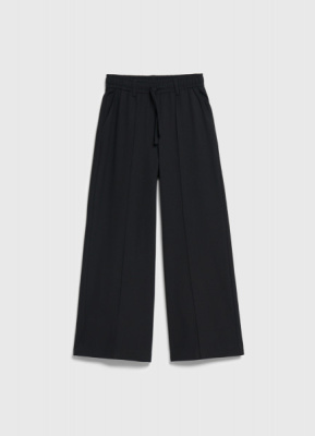 Широкие брюки для девочек, Черный