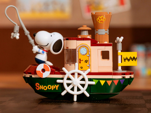Snoopy 86907 Конструктор Снупи: Рыбалка на пароходе
