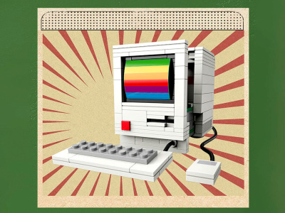 JK8211 Конструктор Настольный ПК 1984