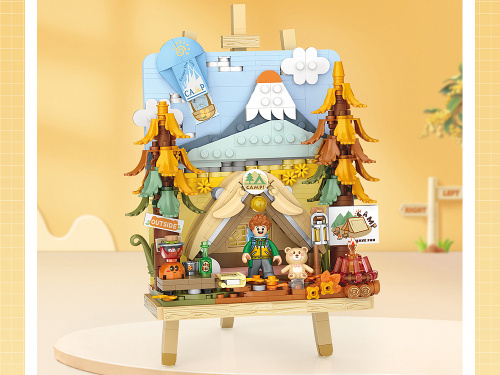 4805_MK Конструктор Палатка в осеннем лесу