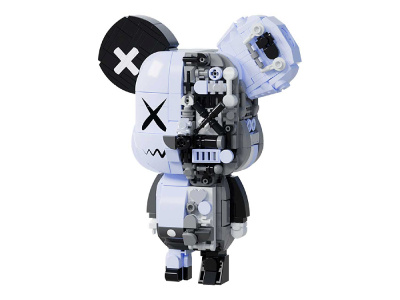 JK6250-4 Конструктор Bearbrick: Gamma grey