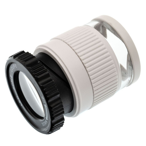 Лупа 15х с подсветкой, диаметр линзы 30 мм