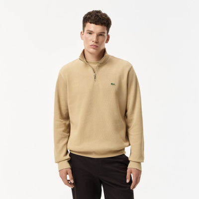 Мужская толстовка Lacoste на молнии с высоким воротом