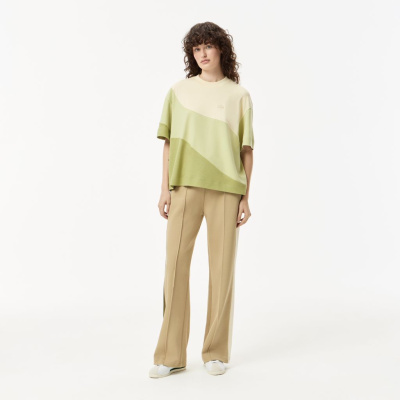 Женские хлопковые спортивные брюки Lacoste OVERSIZE FIT