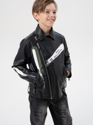 Куртка кожаная для мальчиков