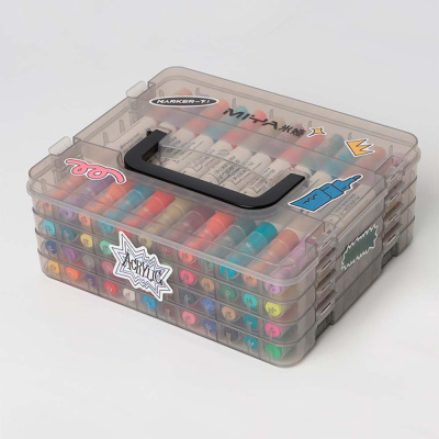 Набор маркеры для скетчинга акриловые HIMI "MIYA BOX" 48 цветов, двойная головка