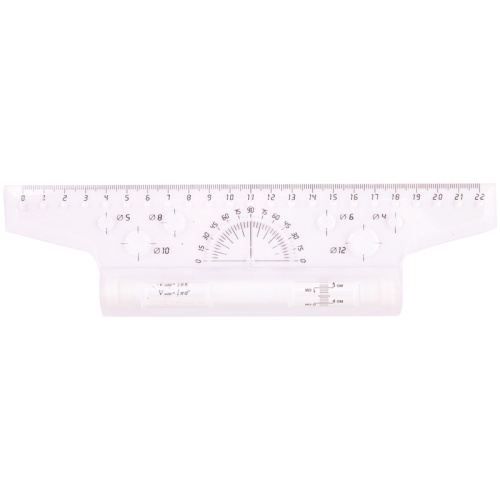 Рейсшина с пластиковым роликом ArtSpace 22 см