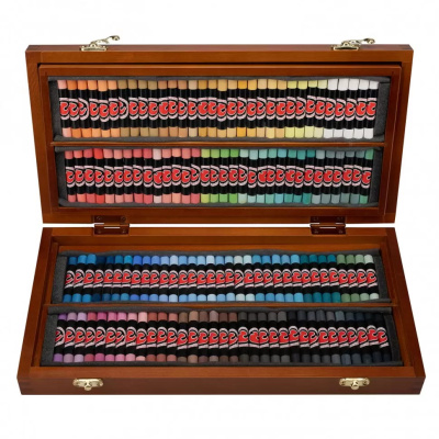 Набор сухой пастели Подольск Арт Центр 130 цв в дереве