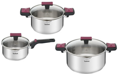 Набор посуды Cook&Clip  6 предметов 1,5/2,9/5л 16/20/24см G723S674