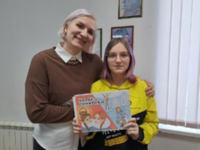 Итог проекта «Дети - детям»: в ЦДО Чернышевского создали раскраску якутской сказки «Карах-Симирики» /    