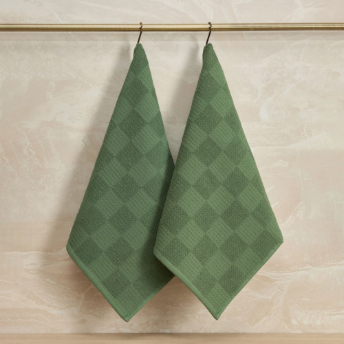 Комплект махровых полотенец Liandro, зеленый