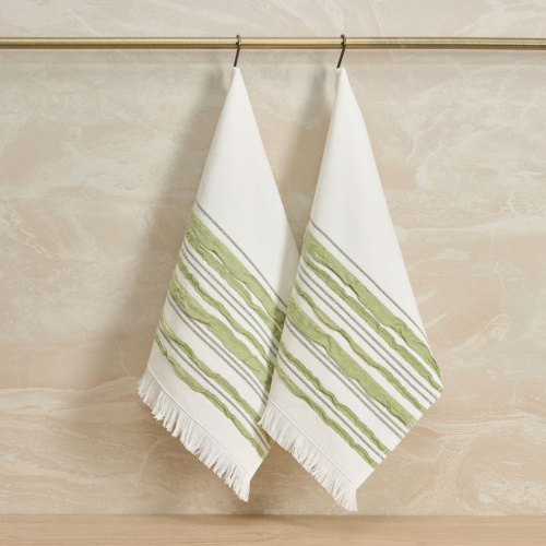 Комплект махровых полотенец Ilaria, зеленый