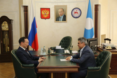 Глава Якутии встретился с главой фракции «Новые люди» Алексеем Нечаевым / ЯСИА   