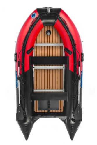 Лодка ПВХ STORMLINE Flexiteek 380 (черно-зеленая/красно-черная) (2024)